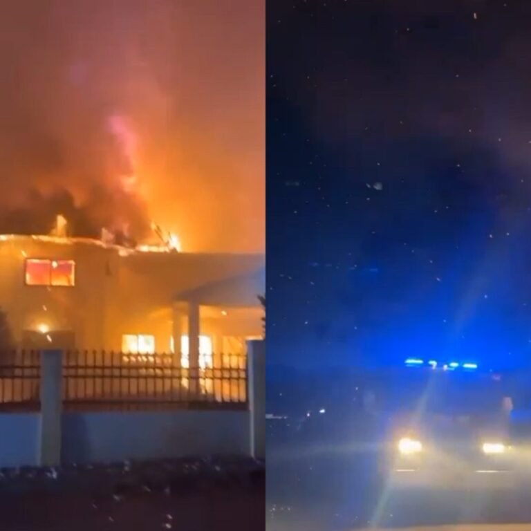 Video – Fire guts Rockz Waakye at the Accra Tourist Centre