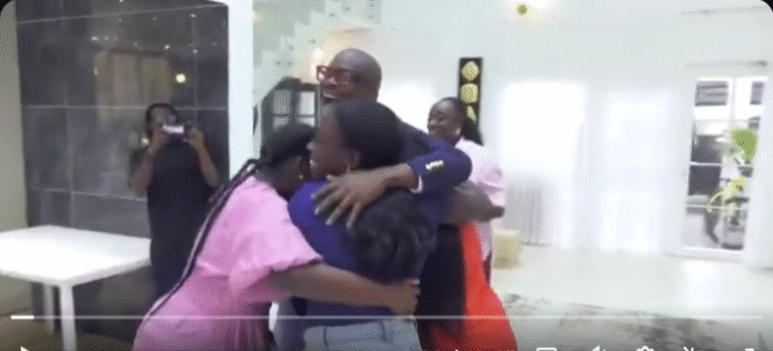 Paul Adom-Otchere with his family