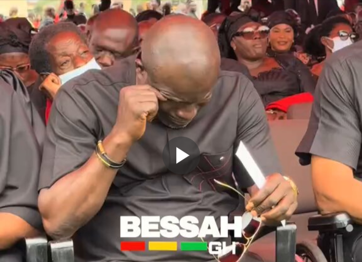 Video – Titus Glover broke down in tears at the state funeral for the eight gallant men