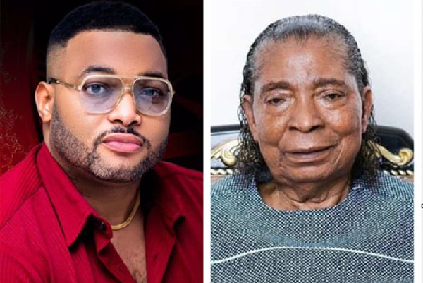 Kwadwo Safo Kantanta Jnr and his late father Apostle Kwadwo Safo