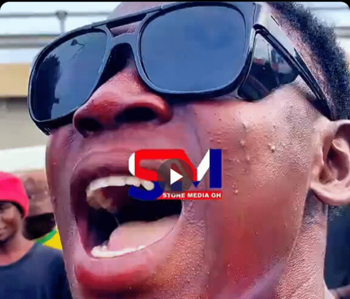 NPP Youth Wing protester