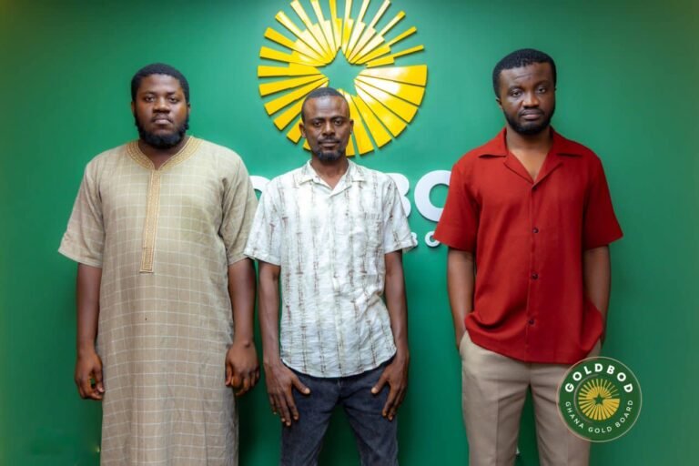 Three busted by Goldbod for smuggling 100kg of gold worth GH¢100m