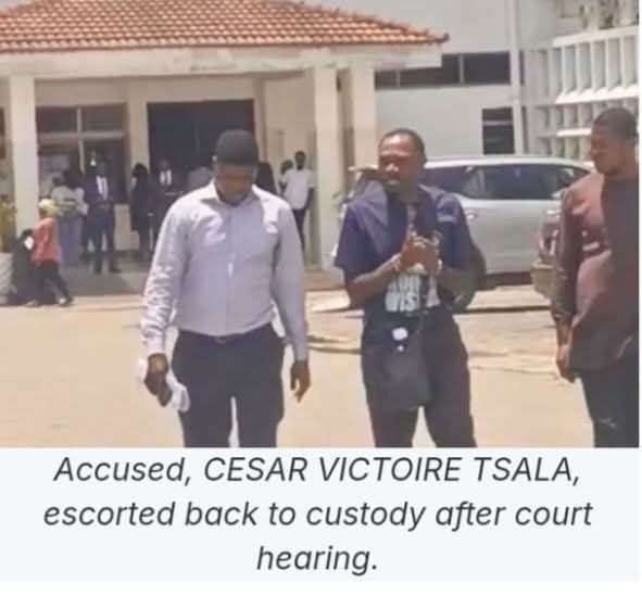 The suspect Cesar Victorie Tsala