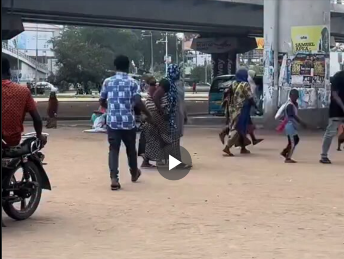 Ghanaian man shockingly whip street beggars
