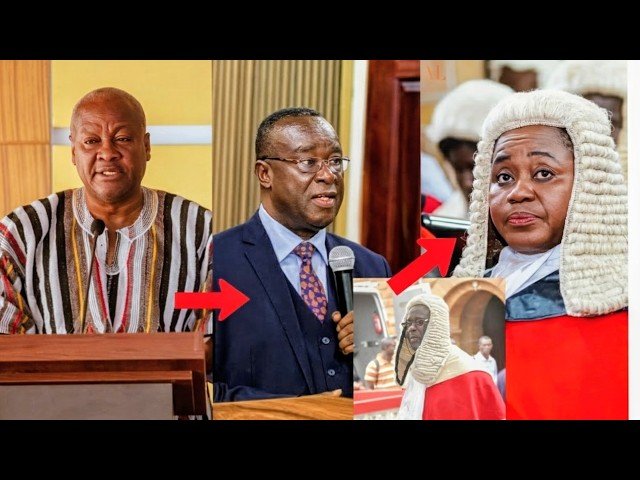 President Mahama, incoming CJ Baffoe Bonnie and former CJ Torkornoo