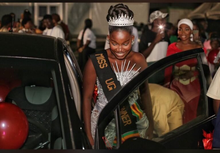 Video – Miss UG winner exposes Guru over gifting her a ‘broken car’ as grand prize  
