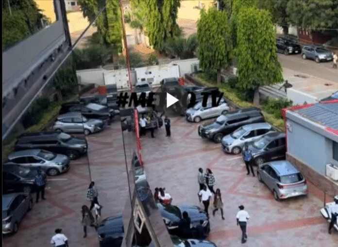 Medikal sprayed money before leaving the Metro TV premises