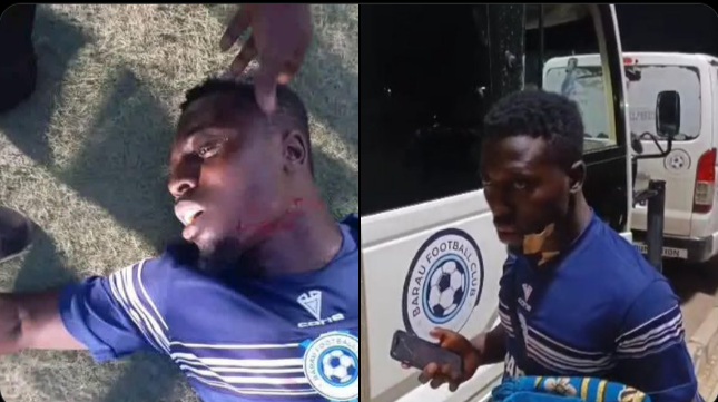 Ghanaian player throat slit during a match in Nigeria