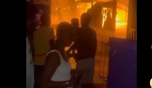 See the tragic moment a mother told firefighters her daughter was trapped in Dansoman fire