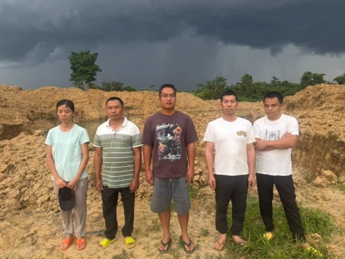 5 Chinese galamseyers busted