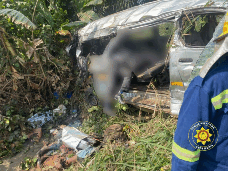 Five tragically killed in a Cape Coast–Takoradi Highway collision