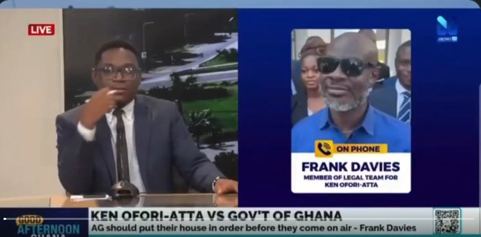 “What should Ken come to Ghana to do?” – Frank Davies fumes at Metro TV journalist