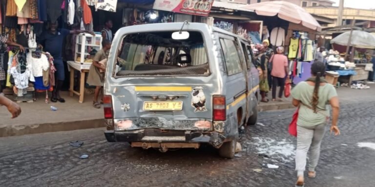 Trotro mate tragically killed after falling under a moving vehicle