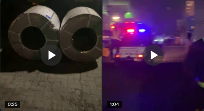 Video – Tema Harbour forklift operator busted over alleged attempt to steal steel coils