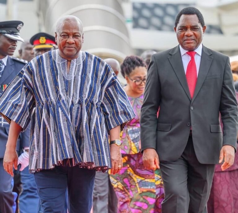Zambian President to order Fugu after admiring Ghana’s colourful outfit
