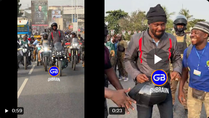 Watch Basintale boy and ‘Green Army’ stormed Nima to campaign for Baba Jamal
