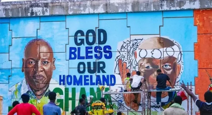 The Asokwa Interchange painting