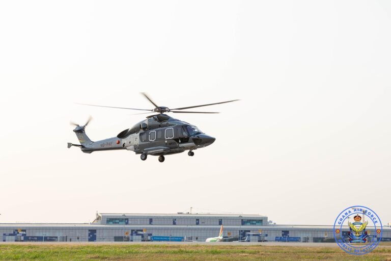 Ghana Air Force receives newly acquired Airbus H175 helicopter from France