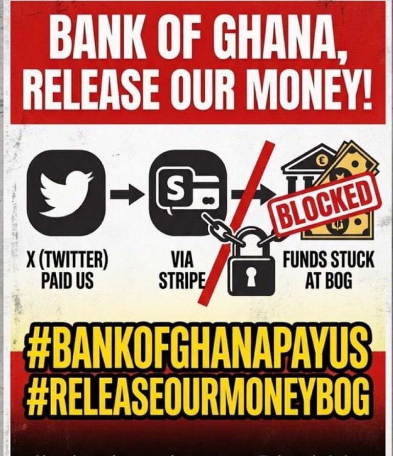 “Release our money” – Twitter influencers chases BoG as they withhold their payment