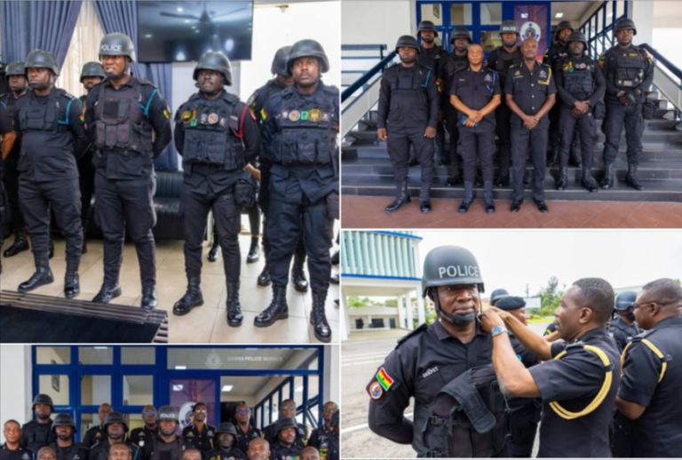 IGP promotes 7 Policemen who shot and killed Tema MoMo robbers