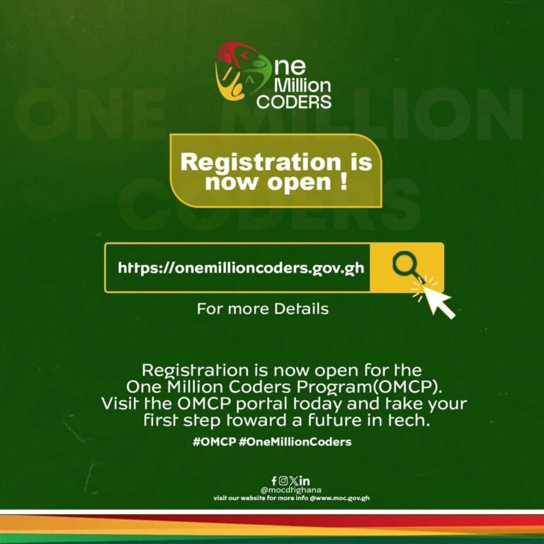 One Million Coders Programme registration portal live – Sam George announces 