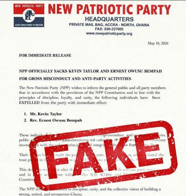 ‘FAKE’ – Justin Kodua speaks on viral statement on sacking Owusu Bempah, Kevin Taylor from NPP