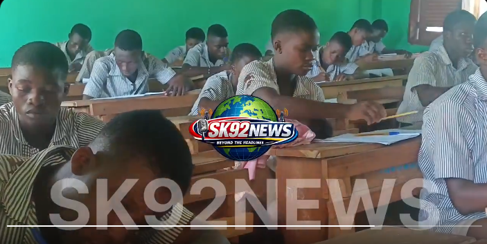 Watch BECE candidate breastfed a baby in the exam hall