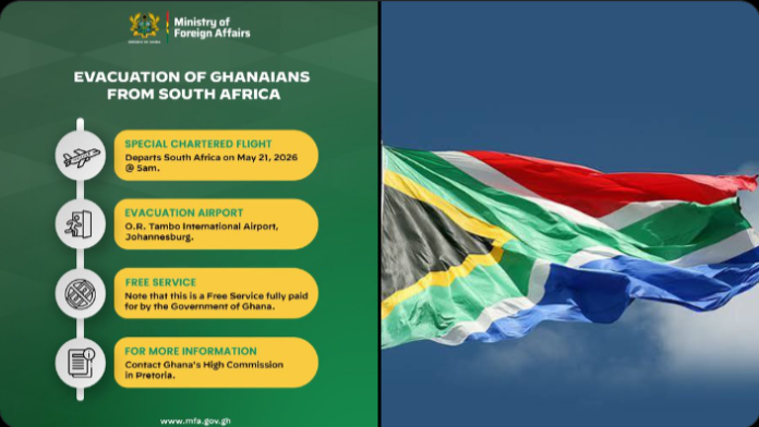 First batch of 300 Ghanaians to be evacuated from South Africa on May 21