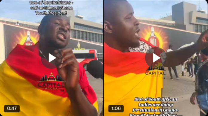 Ghanaian man sends a message to South Africans