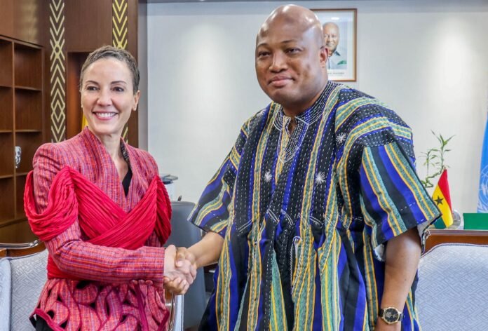 Jamaica’s Foreign Minister John Smith and Ghana's Foreign Minister Ablakwa