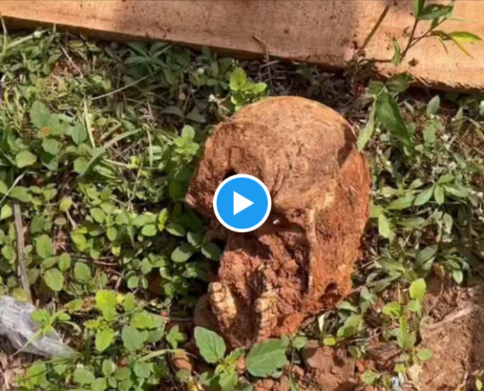Workers digging a foundation discovered skeletons