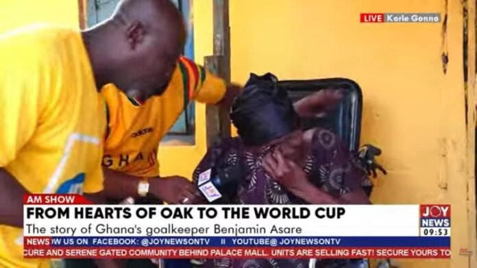 Benjamin Asare’s grandmother shed tears after his outstanding performance against England