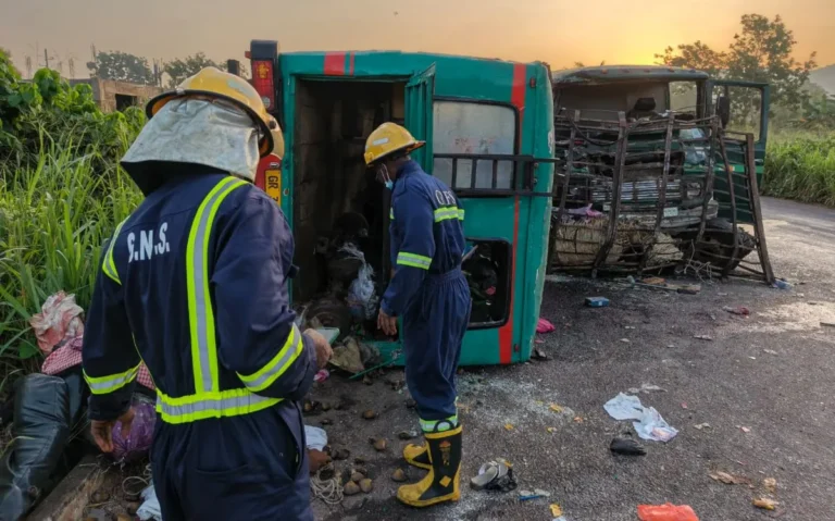 15 confirmed dead, 25 injured following a devastating crash on the Peki–Tsame road