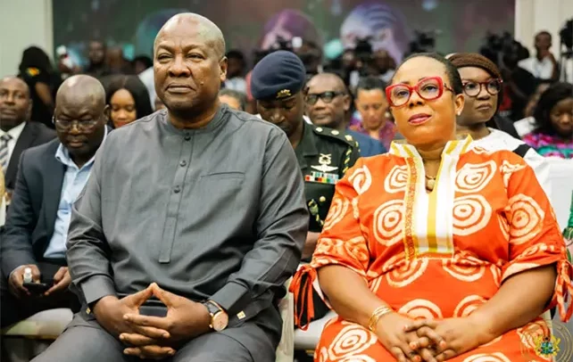 President John Mahama and Linda Ocloo