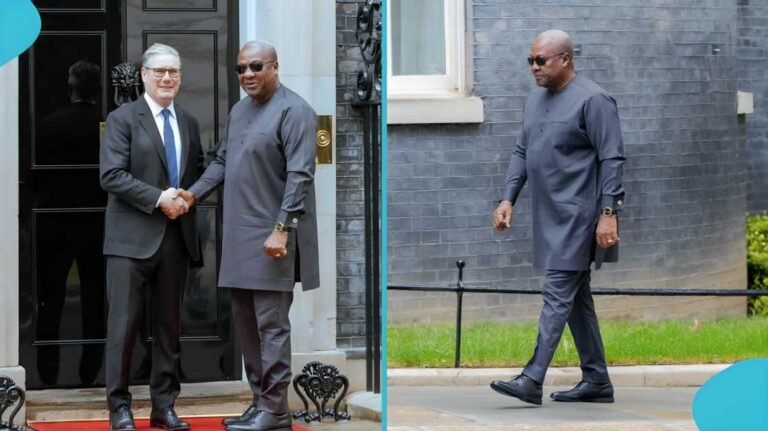 How UK Prime Minister was called a “shame” while welcoming Mahama to 10 Downing Street