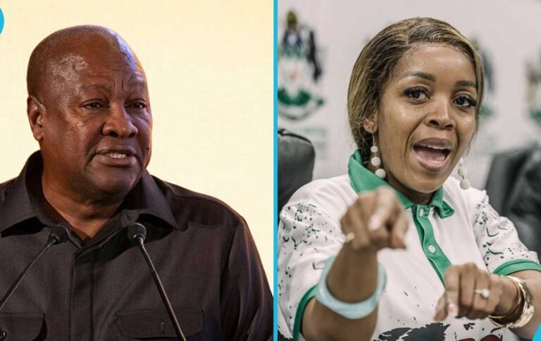 ‘Deal with the reason why your people are running away from you as their gov’t’ – Jacinta Ngobese replies Mahama