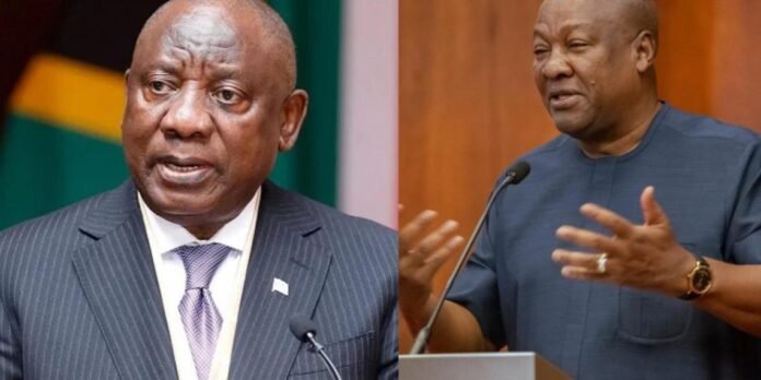 President Cyril Ramaphosa and President John Mahama