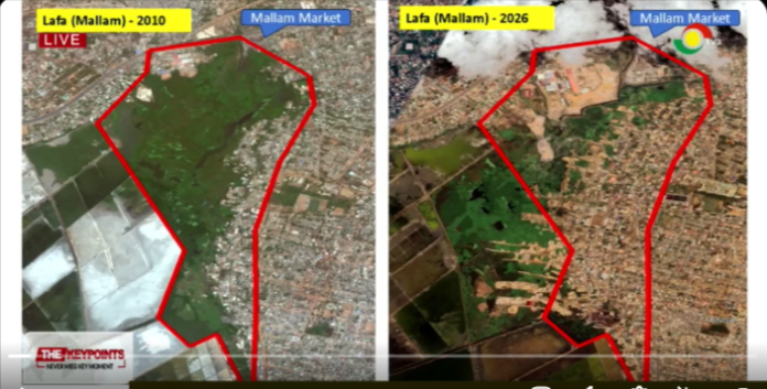 How Mallam wetlands are being filled with solid waste covered with laterite and sold as prime lands
