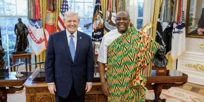 Ghana’s Ambassador Victor Smith and President Trump