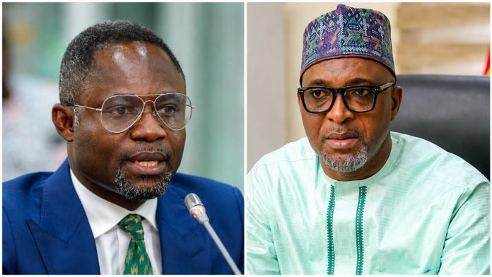 Health Minister Kwabena Mintah Akandoh and Interior Minister Mohammed-Mubarak Muntaka