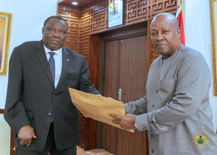 Justice Pwamang and President Mahama