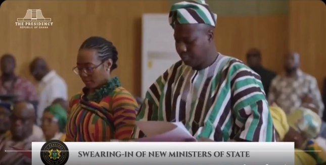 President Mahama swears in Mahama Ayariga, Dr Zanetor as ministers