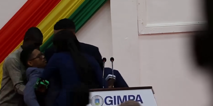 Madina MP collapses while delivering speech at GIMPA