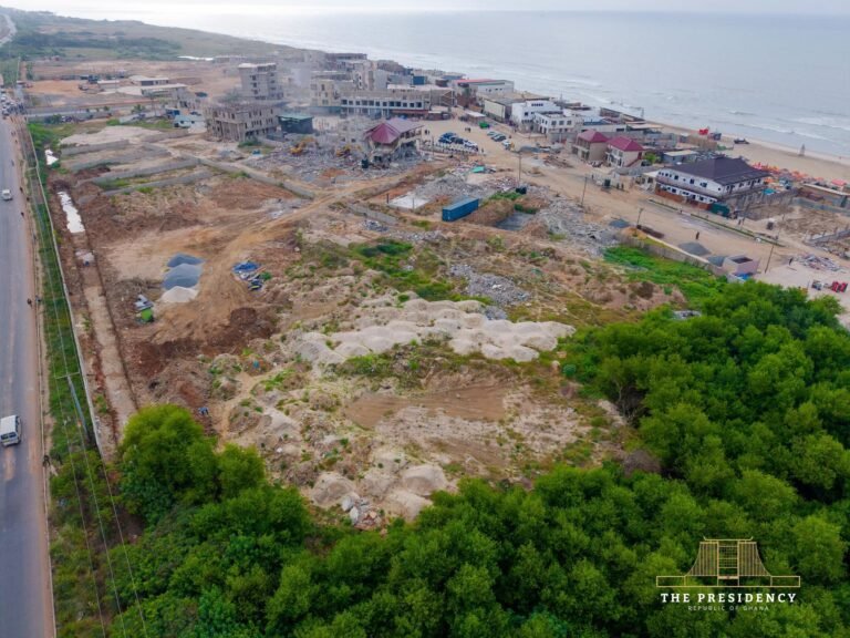 Deputy Chief of Staff orders ecological restoration of Kpeshie Lagoon following demolition