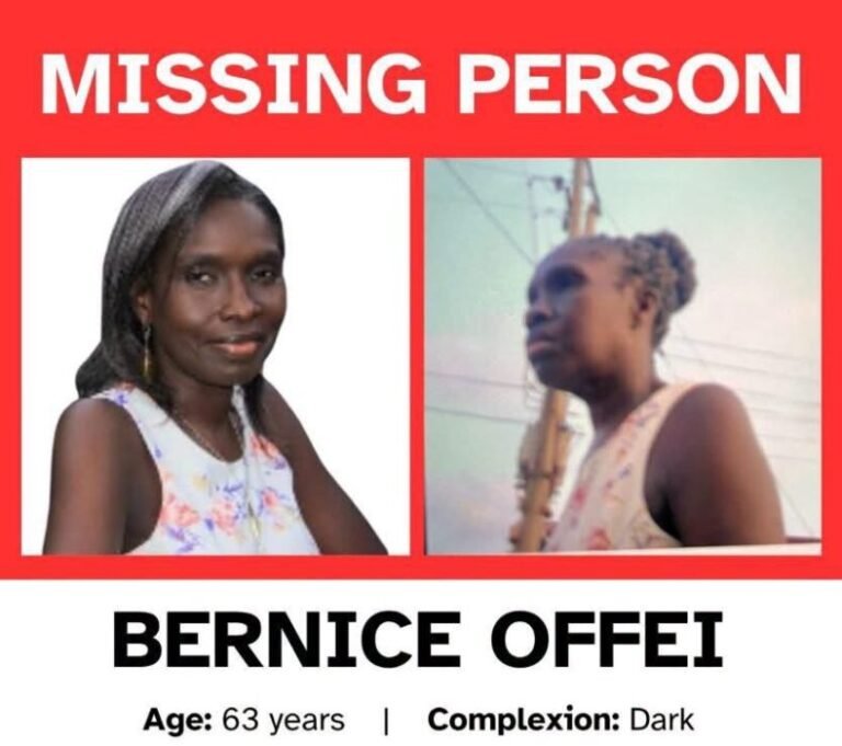 BREAKING – Legendary Ghanaian Gospel musician Bernice Offei missing