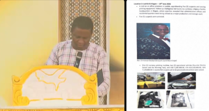 Pastor on the run after allegedly turning his church into counterfeit printing hub