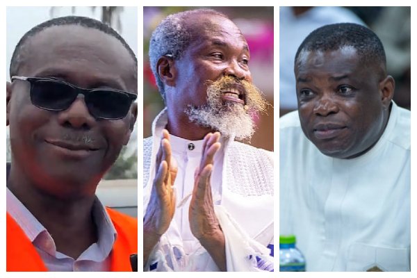 The contractor, Adom Kyei-Duah and Roads Minister