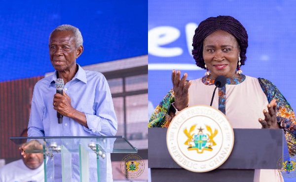 Kwame Pianim and Veep Professor Jane Naana Opoku-Agyemang